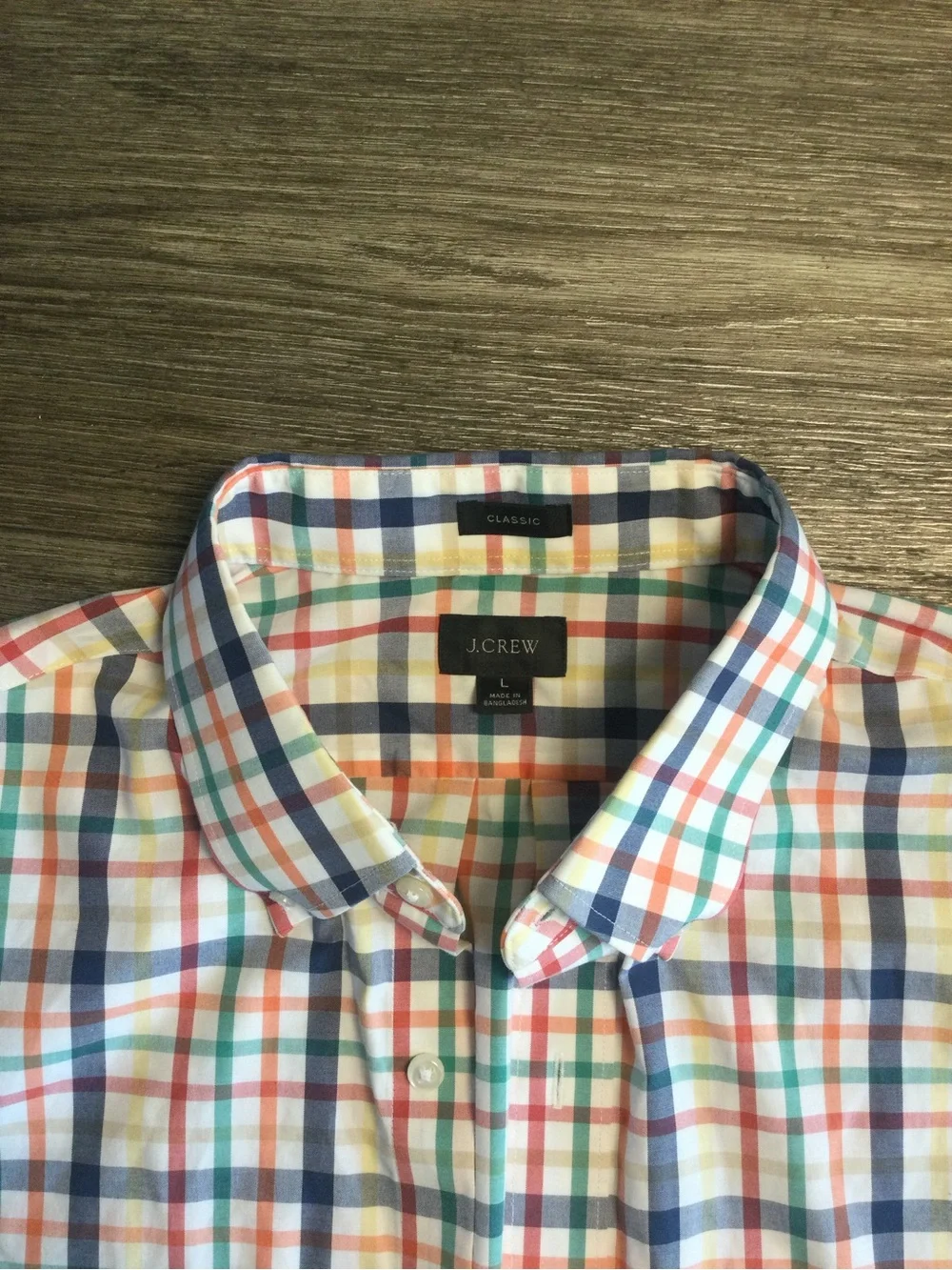 J. Crew Multicolor Plaid Long-Sleeve Button-Down Shirt